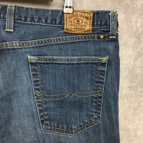 Lucky Brand Mens 361 Vintage Straight Fit Blue Jeans size 40x32 Italian Denim - Picture 8 of 11